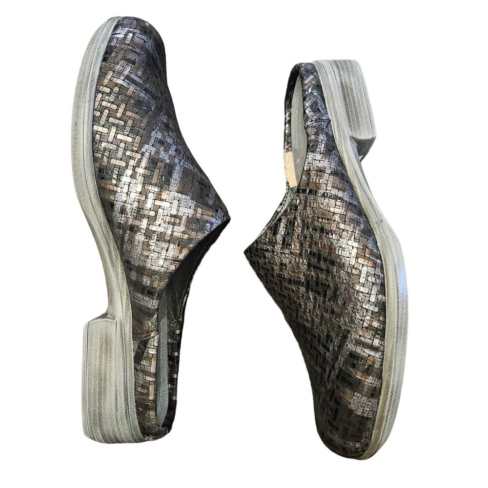 NAOT Lodos Slide Mule Women's Size 38/ US 7-7.5 Mixed Metallic Leather Slip On